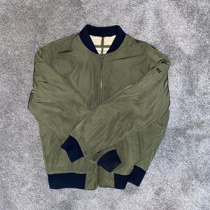 Men’s Olive Bomber Jacket - Medium